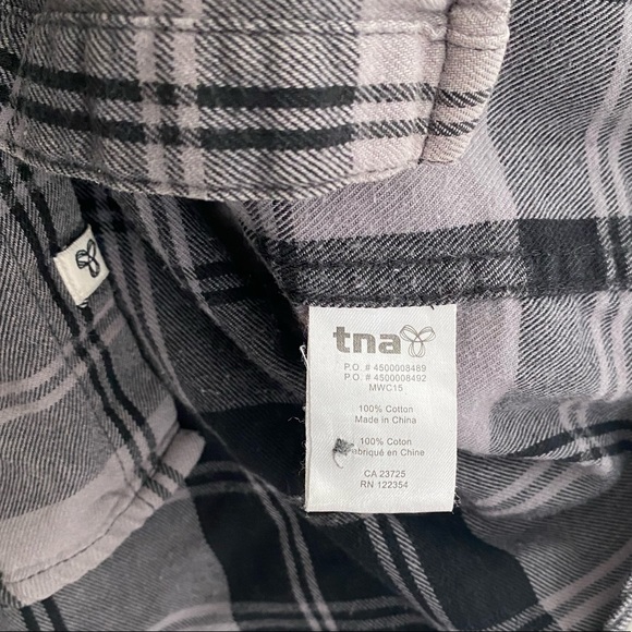 TNA Flannel Hooded Top - Picture 7 of 10